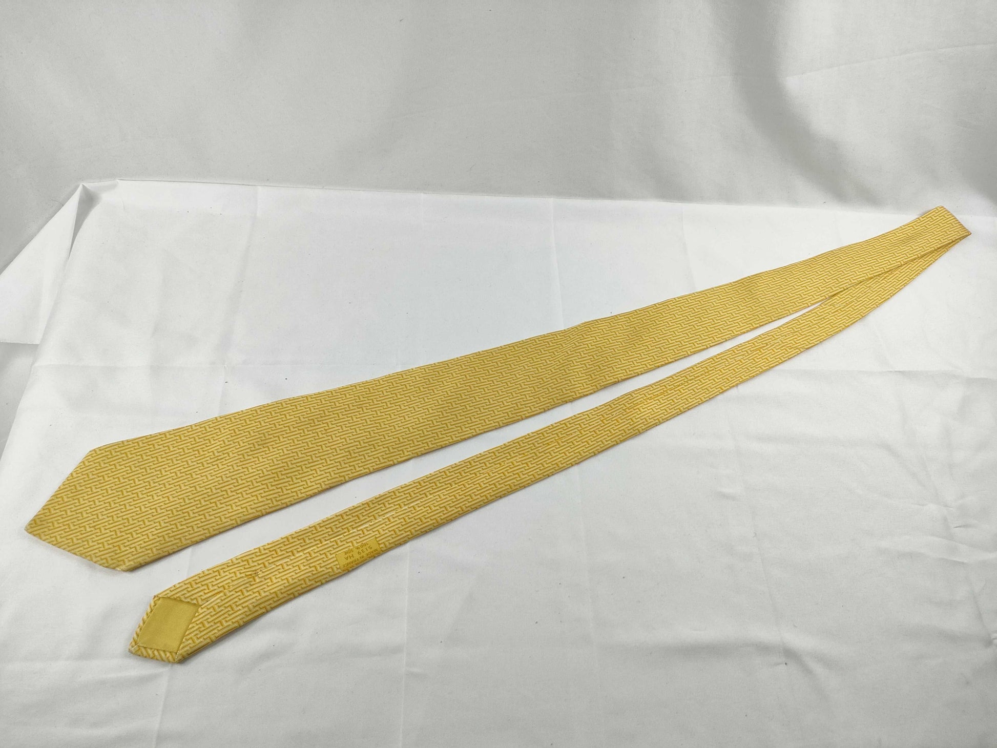 HERMES Hermes Tie Yellow Other Accessories