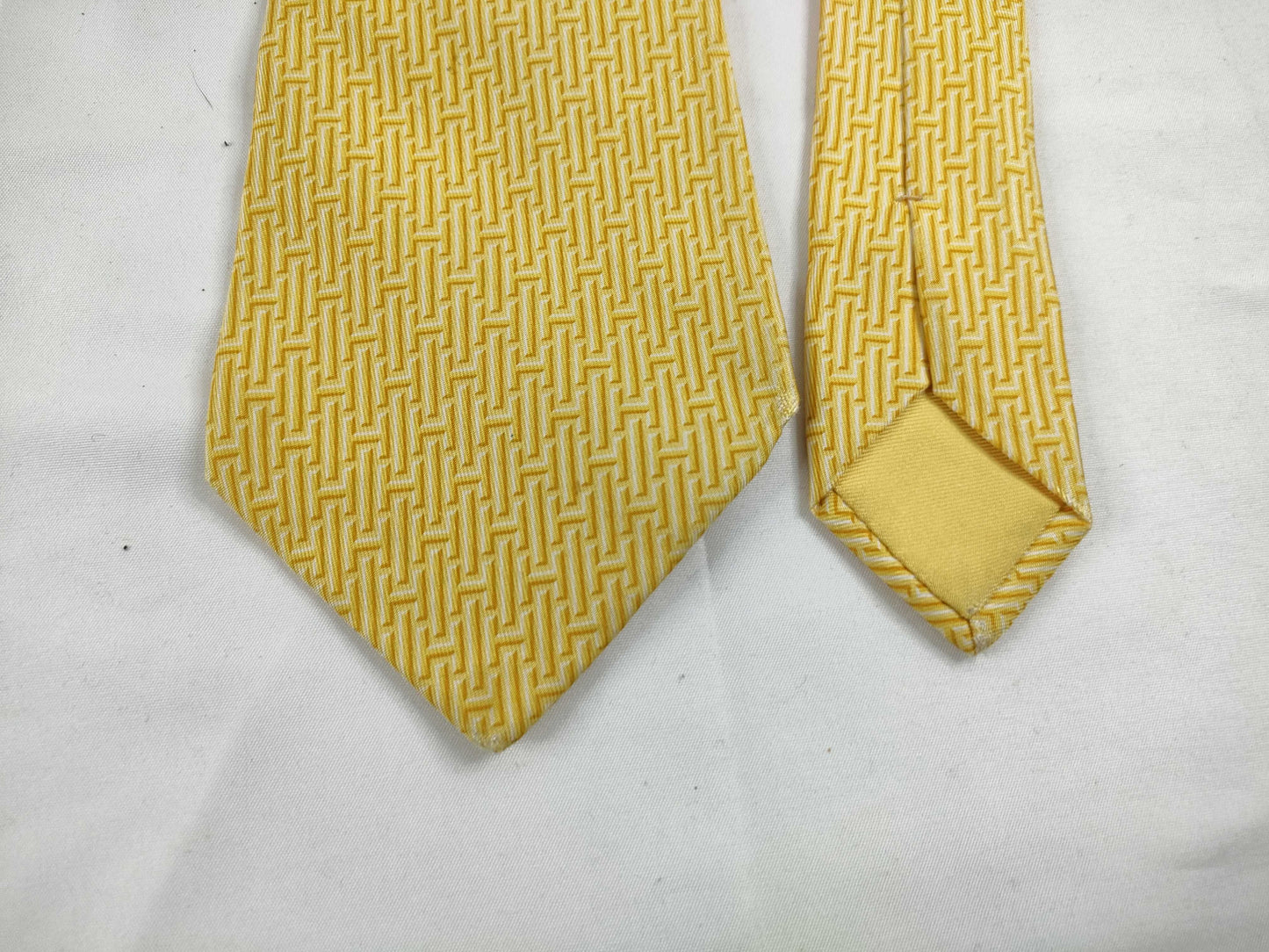 HERMES Hermes Tie Yellow Other Accessories