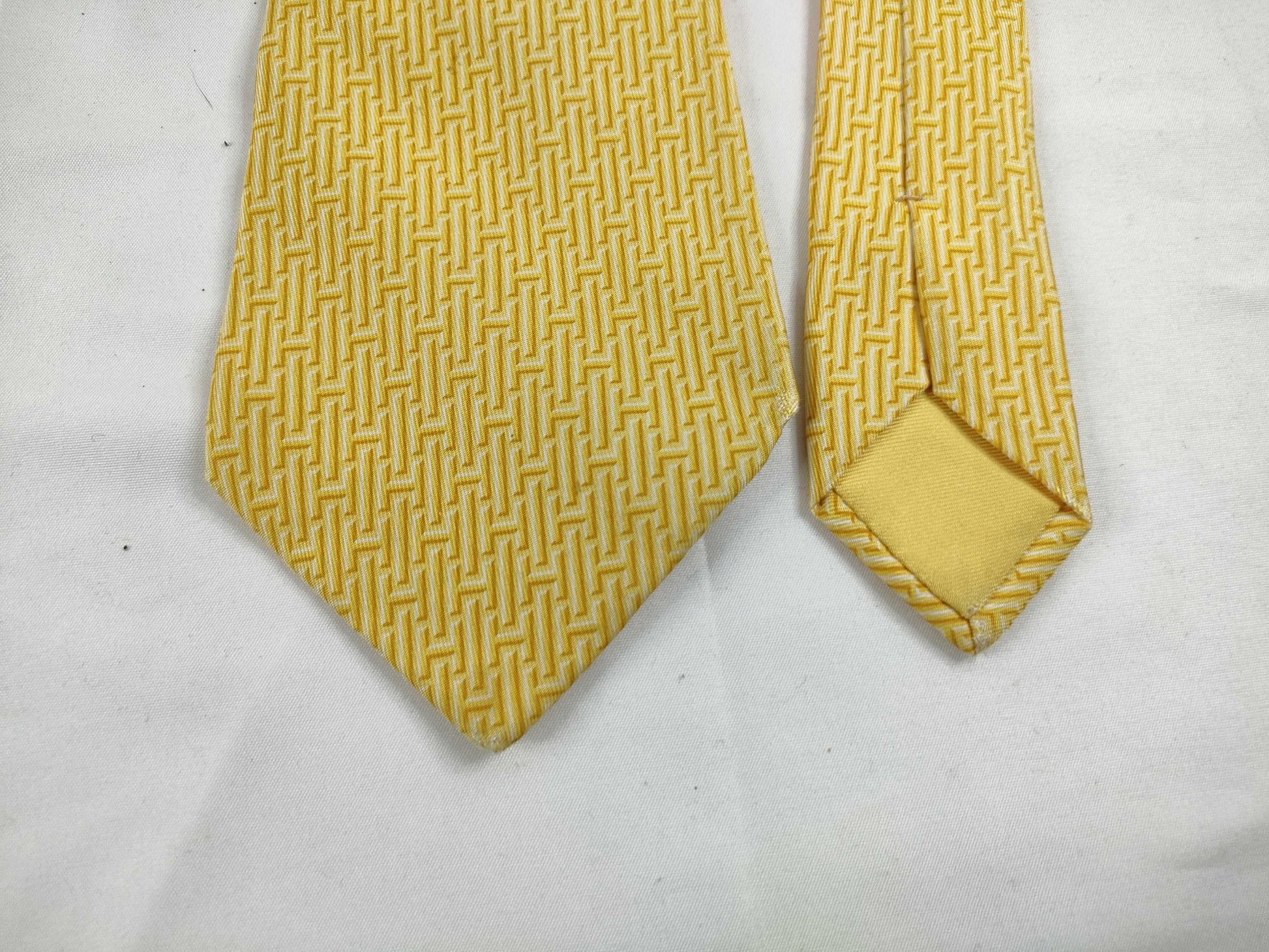 HERMES Hermes Tie Yellow Other Accessories