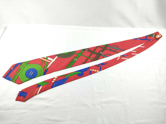 HERMES Tie and Scarf Pattern Set of 2 Other Accessories