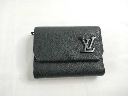 LOUIS VUITTON Aerogram Pilot M81740 Wallet with IC Tag, Noir