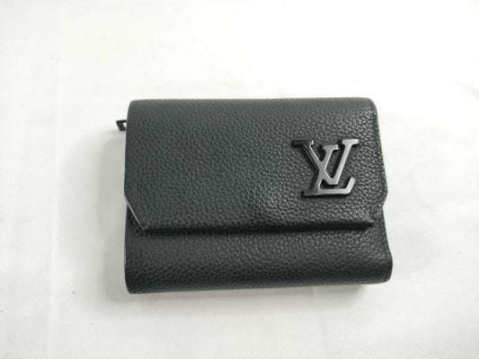 LOUIS VUITTON Aerogram Pilot M81740 Wallet with IC Tag, Noir