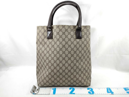 GUCCI GG Supreme Tote Bag 131220 Brown Tote Bag