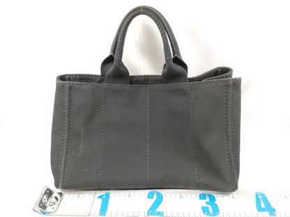 PRADA Canapa MM Black B1877G Tote Bag