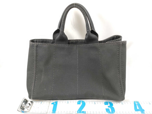 PRADA Canapa MM Black B1877G Tote Bag