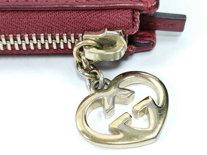 GUCCI GG Canvas L-Zip Long Wallet 295671 Red Wallet