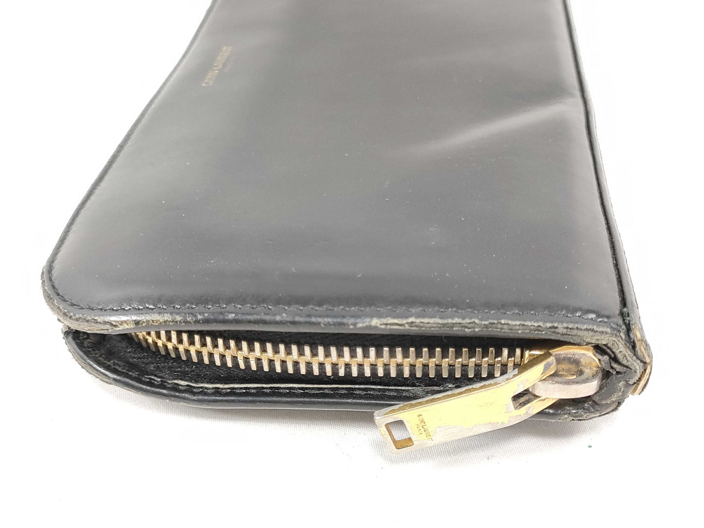 SAINT LAURENT Long Wallet with Round Zipper