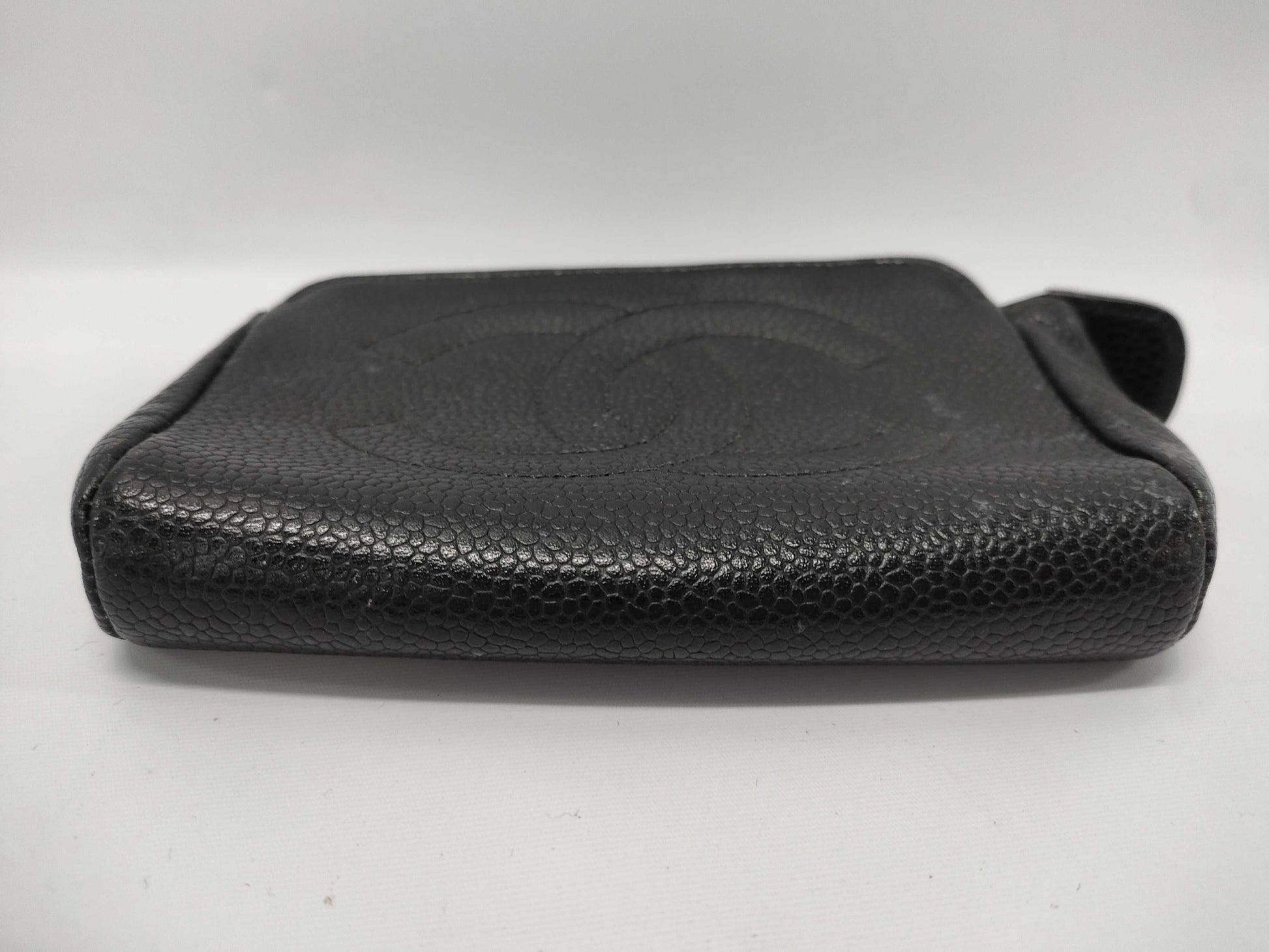 CHANEL Mini Pouch with Large Coco Mark, Caviar Skin, Black