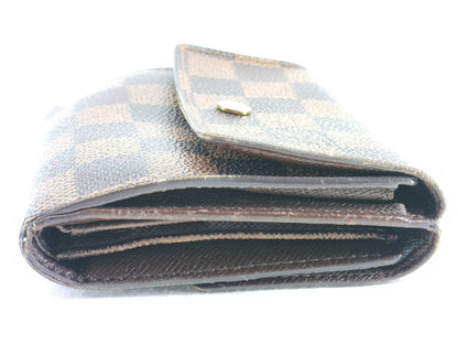 LOUIS VUITTON Damier Louis Vuitton Damier Porte Monnaie Carte Credit Wallet N61652