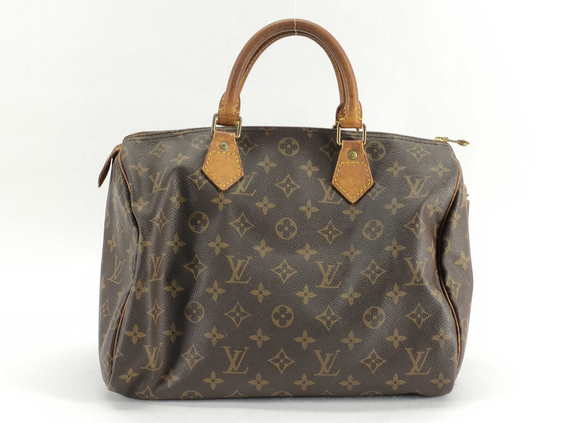 LOUIS VUITTON Monogram Louis Vuitton Monogram Speedy 30 M41526 Accessories: Padlock Boston Bag