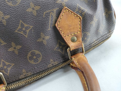 LOUIS VUITTON Monogram Louis Vuitton Monogram Speedy 30 M41526 Accessories: Padlock Boston Bag