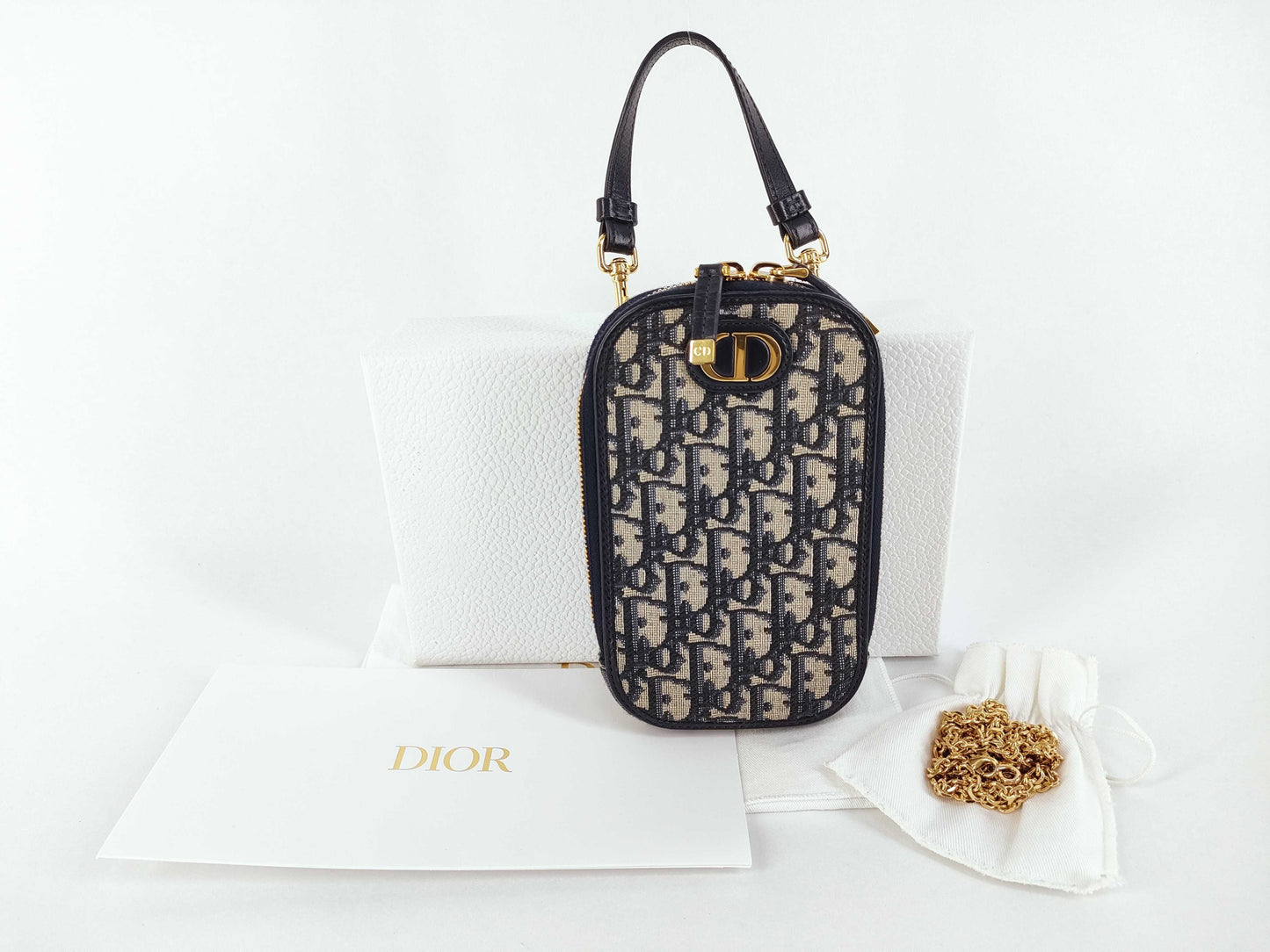 Dior Trotter Oblique 30 Montaigne Phone Shoulder Bag