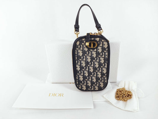 Dior Trotter Oblique 30 Montaigne Phone Shoulder Bag