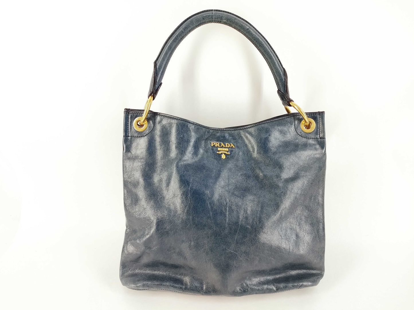 PRADA Prada one-shoulder blue shoulder bag