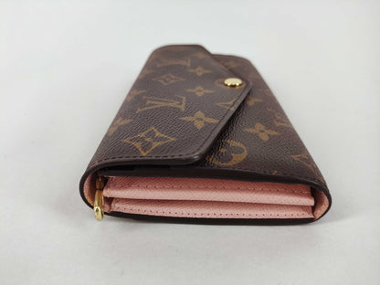 LOUIS VUITTON Monogram Portefeuille Sarah Rose Ballerine M62235 RFID Initial Wallet