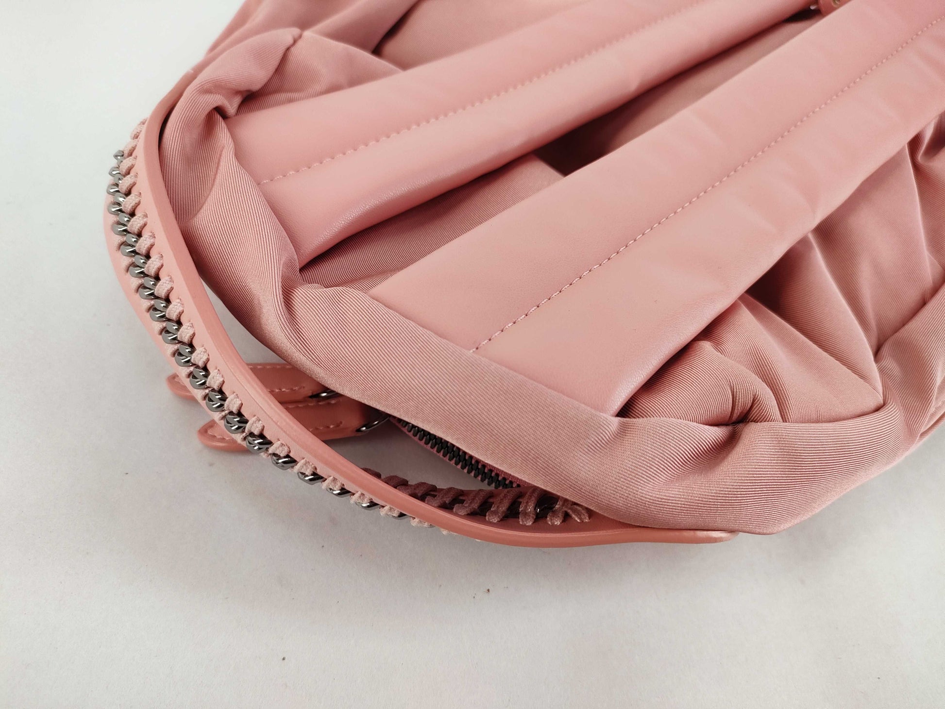 Stella McCartney Falabella Nylon Backpack, Pink. Includes dust bag and backpack.