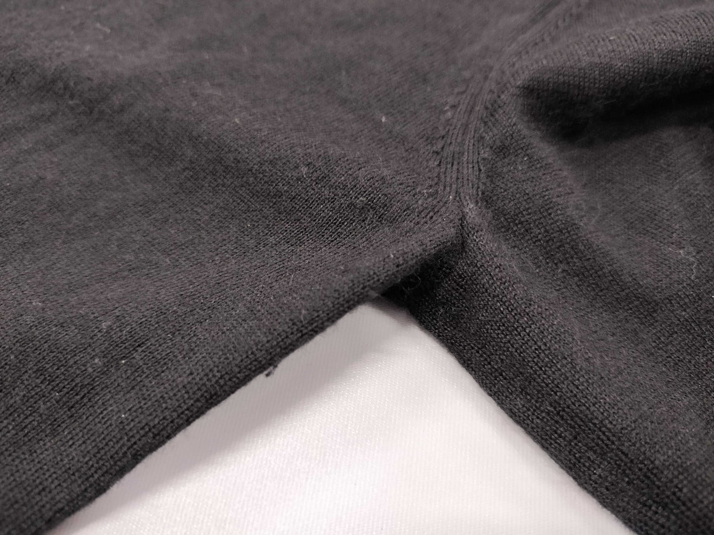 CHANEL CHANEL Knit Top P40352K02944 #34 Windmill Coco Mark Black Cashmere and Silk Top