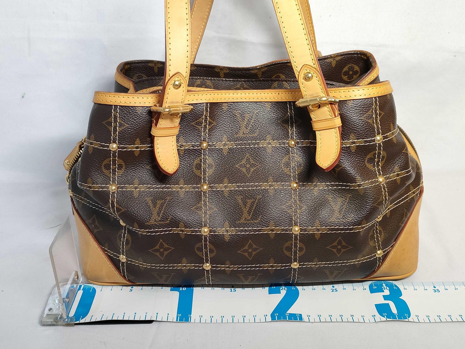 LOUIS VUITTON Monogram Rivet AR0047 Handbag