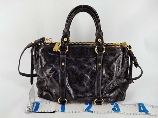 Miu Miu 2-way handbag/shoulder bag, Vitello Luxe leather handbag