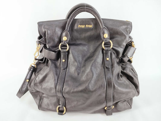 Miu Miu Handbag Shoulder Bag 2-way Leather Handbag