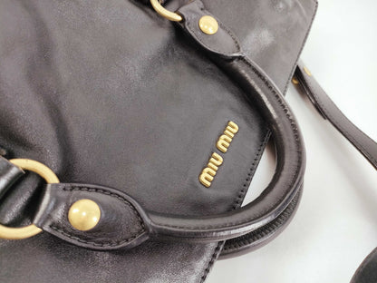 Miu Miu Handbag Shoulder Bag 2-way Leather Handbag