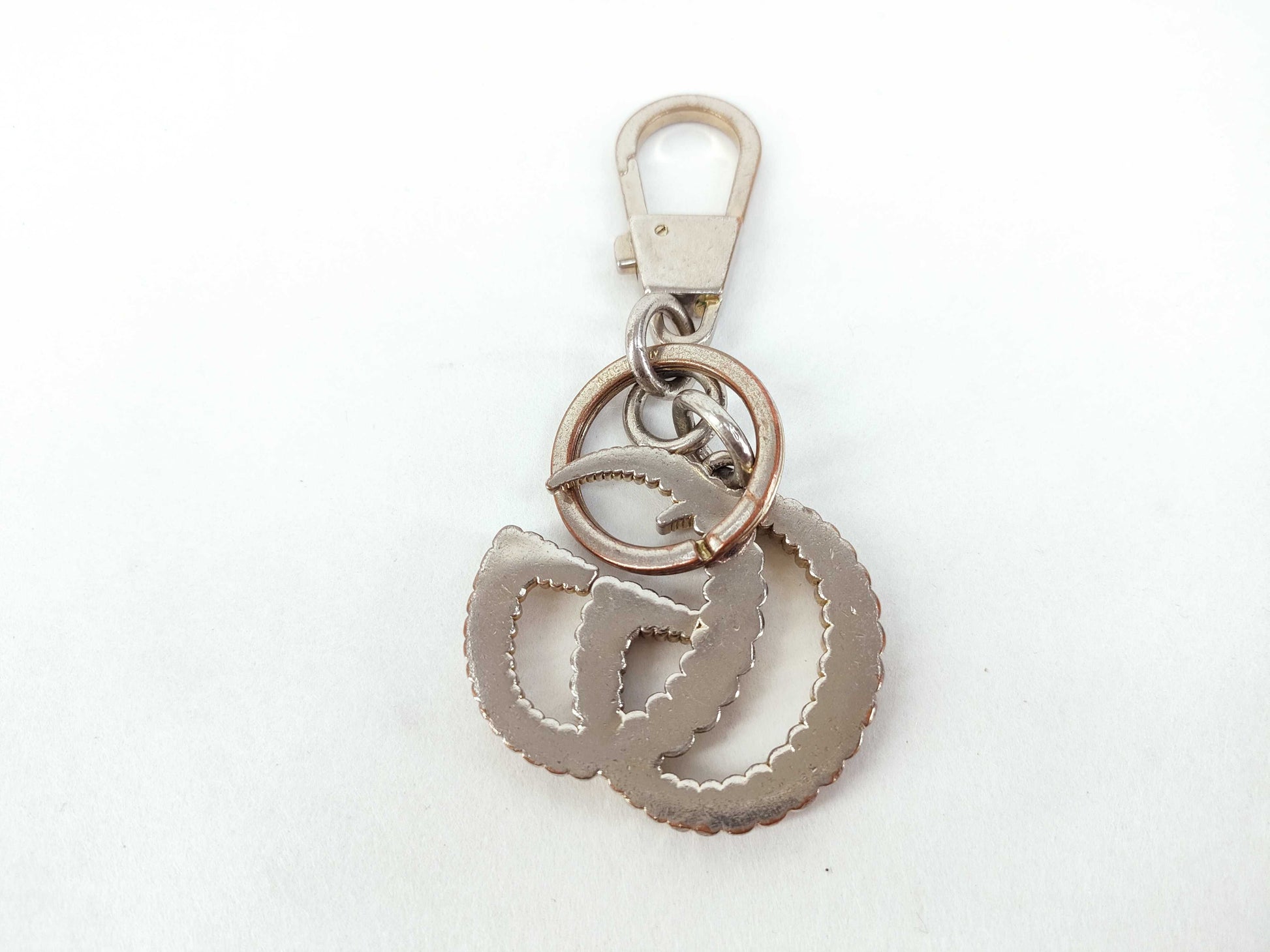 GUCCI GG Gucci Double GG Key Ring Charm Charm