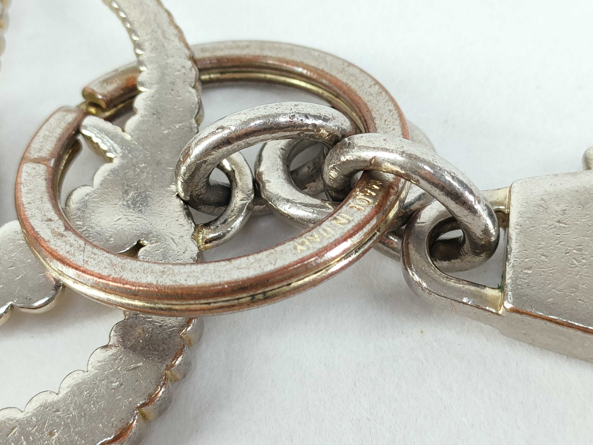 GUCCI GG Gucci Double GG Key Ring Charm Charm