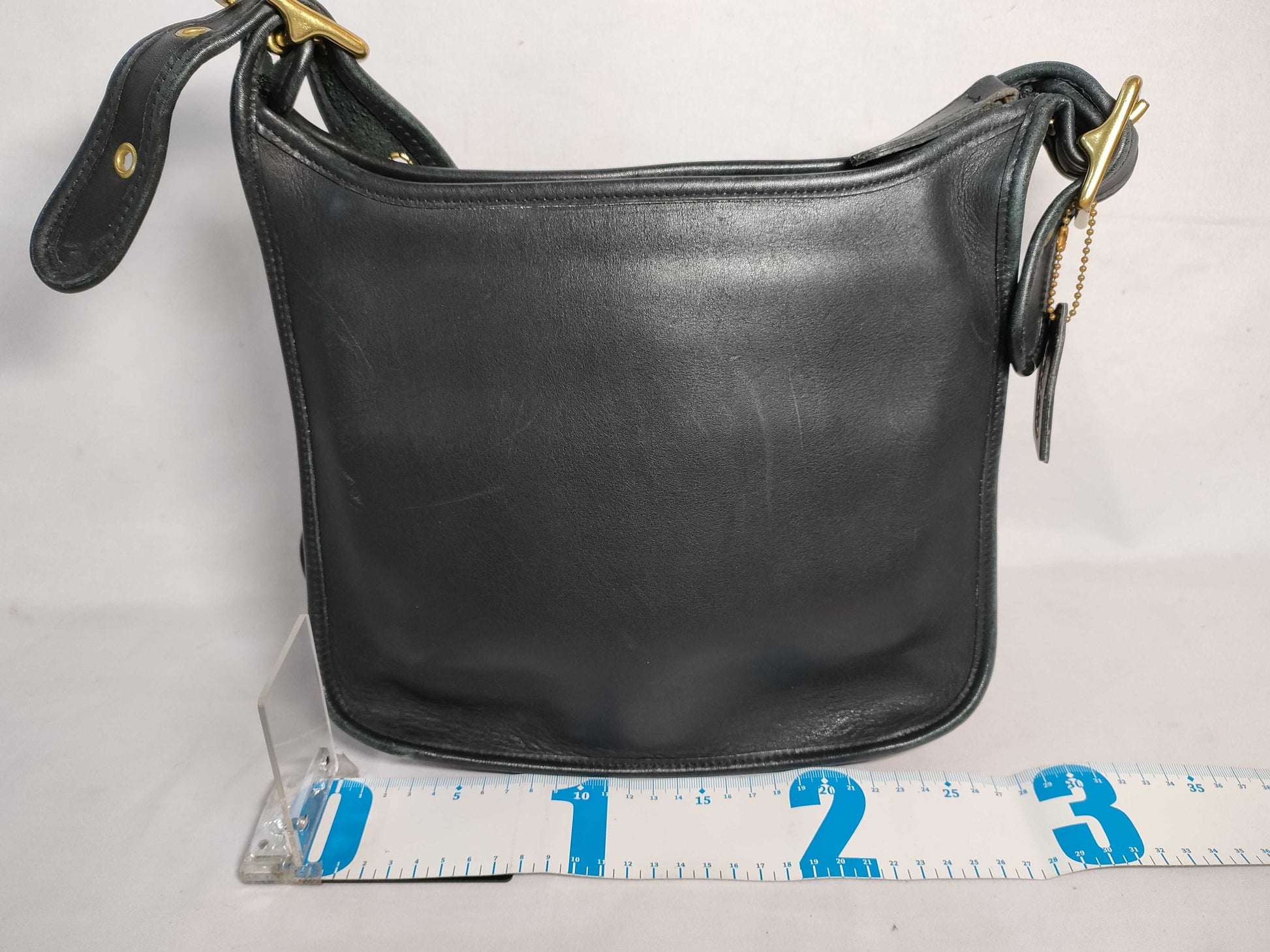 COACH COACH Shoulder Bag Old Coach Leather Black Shoulder Bag