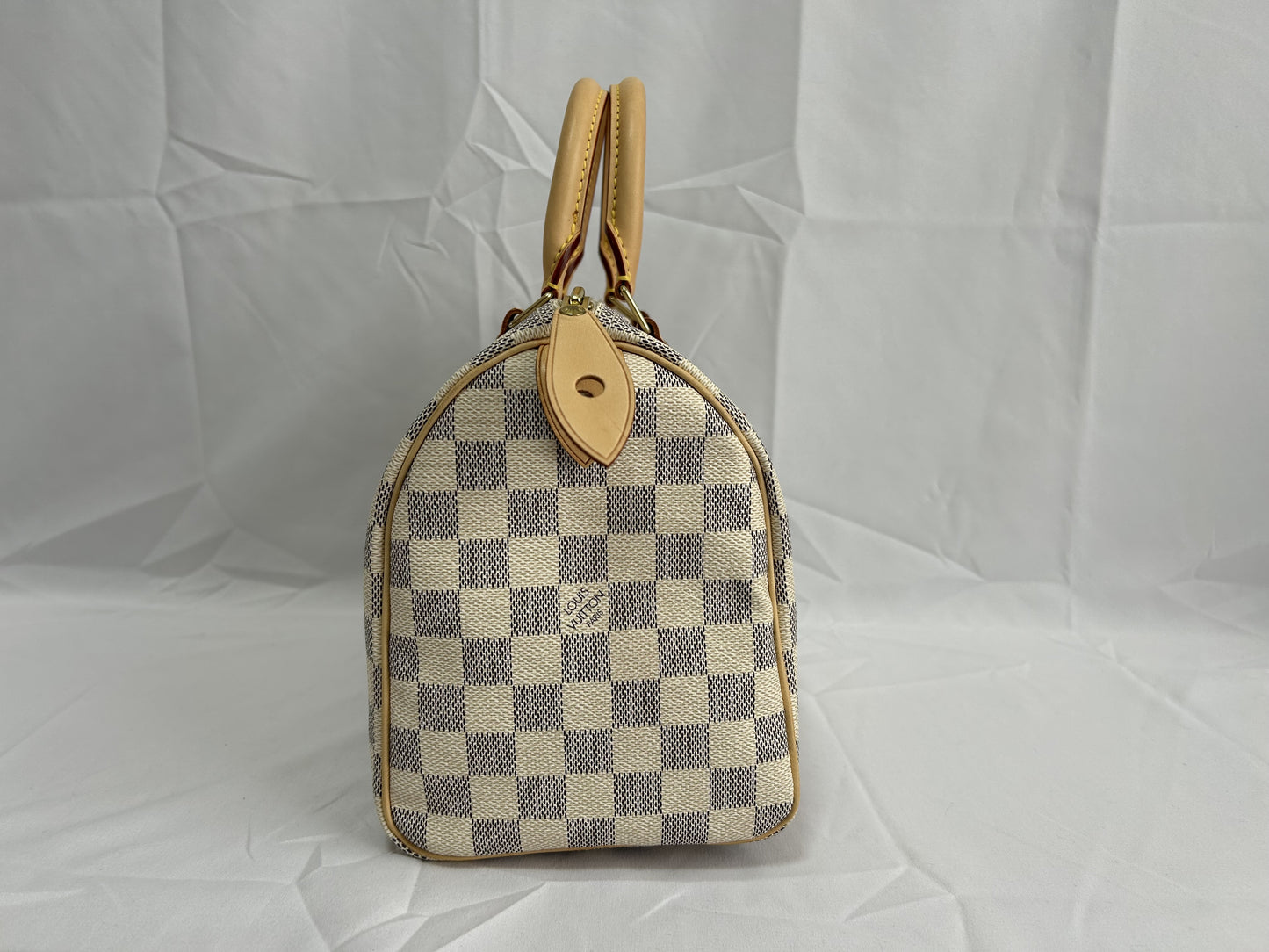 LOUIS VUITTON Damier Azur Speedy 25 Handbag