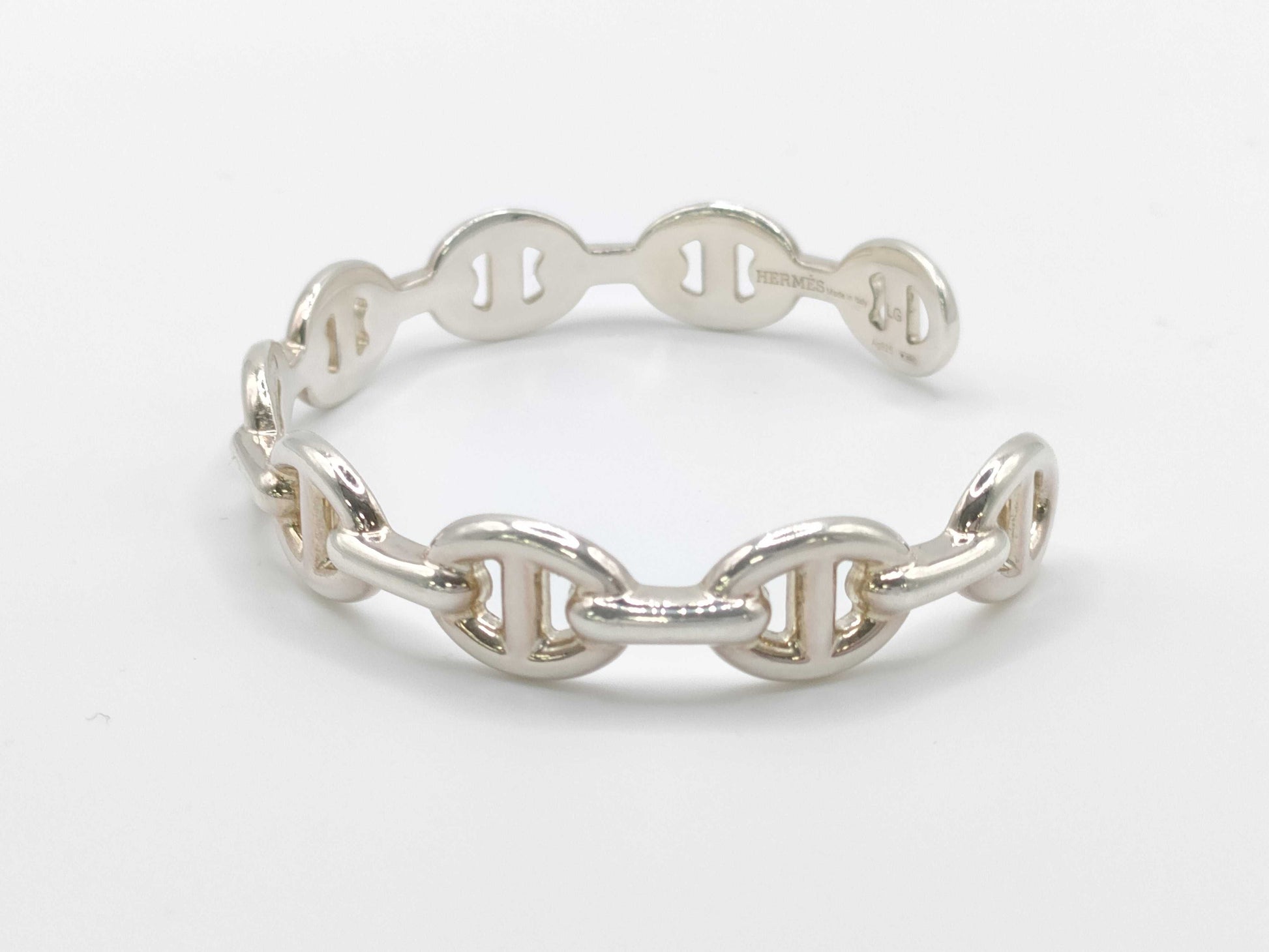 HERMES HERMES Bangle Chaine d'Ancre Enchaine Size: LG Bracelet/Bangle