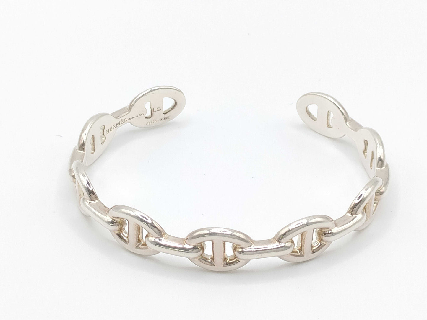 HERMES HERMES Bangle Chaine d'Ancre Enchaine Size: LG Bracelet/Bangle