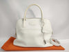 HERMES Bolide 31 Handbag in White Taurillon Clemence Leather with J Stamp