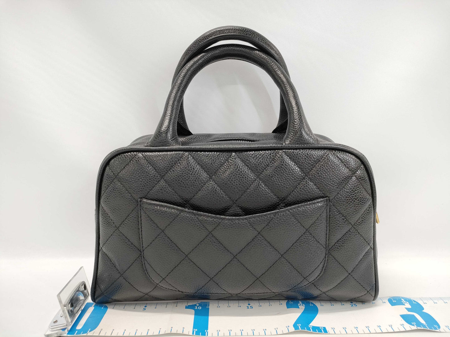 CHANEL CHANEL Matelasse Handbag A20996 Caviar Skin Black Handbag