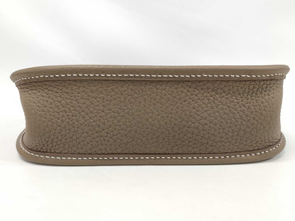 HERMES Evelyn TPM Amazon Etoupe Taurillon Clemence Shoulder Bag with K Stamp