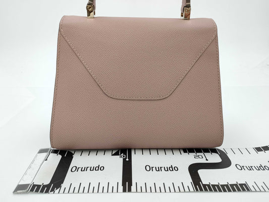Valextra Mini Iside Handbag in Powder Pink Soft Calfskin