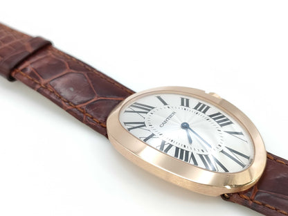 Cartier Baignoire LM 3033 88580PX Manual Winding K18 Women's Watch