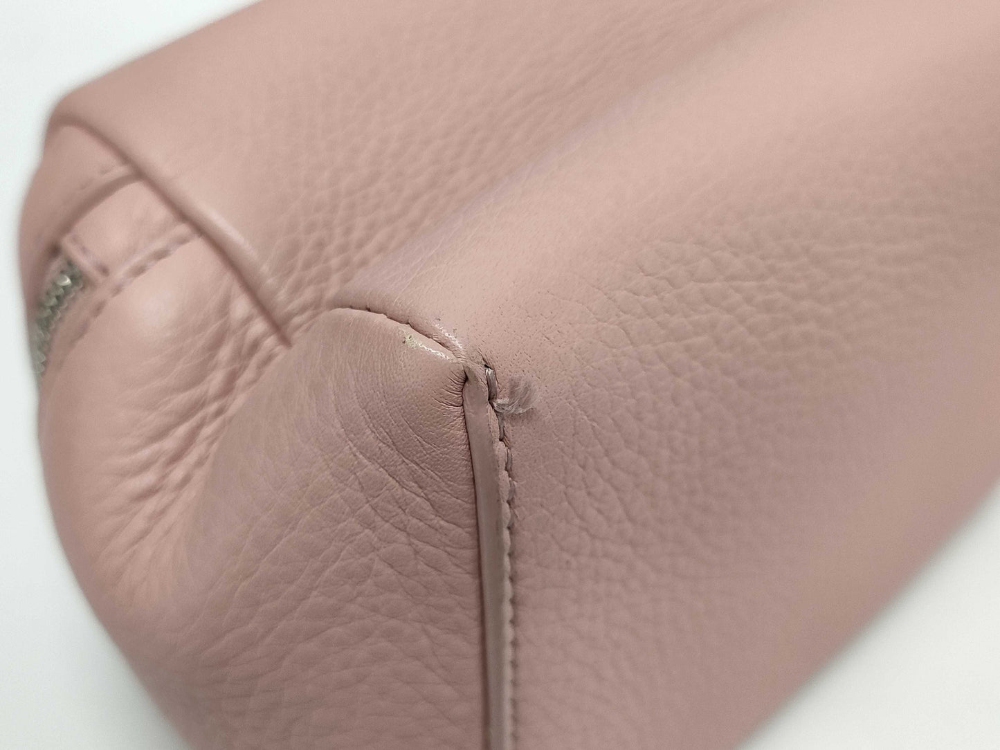 Loro Piana Handbag Extra Pocket Pouch in Pink Calfskin Leather