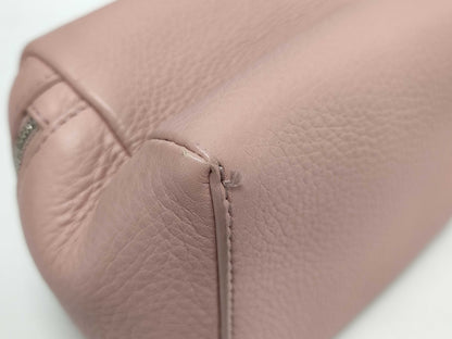 Loro Piana Handbag Extra Pocket Pouch in Pink Calfskin Leather