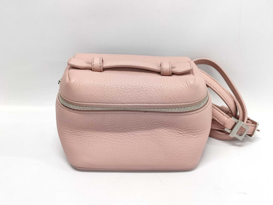 Loro Piana Handbag Extra Pocket Pouch in Pink Calfskin Leather