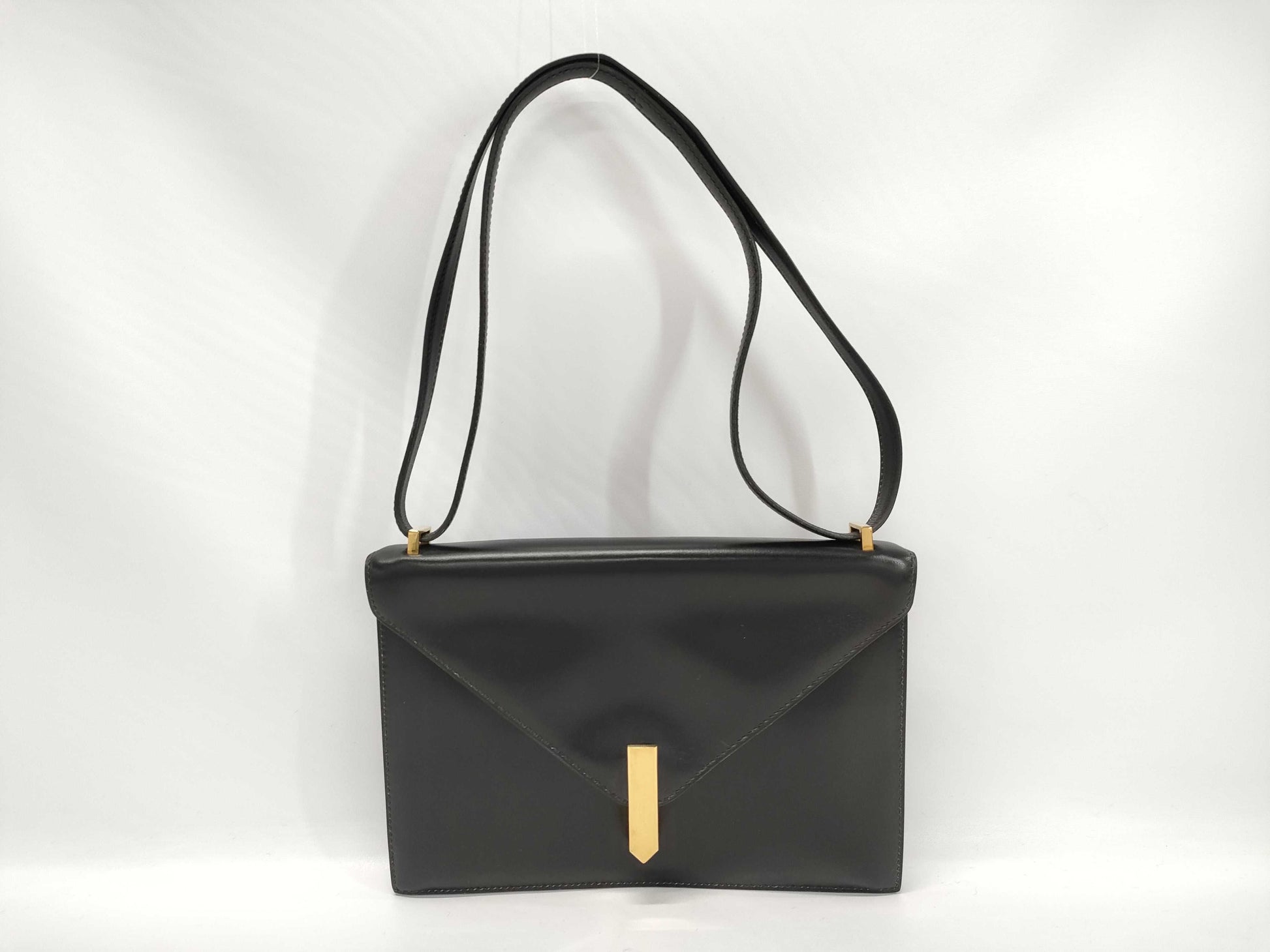 HERMES HERMES Shoulder Bag Alcazar Black Box Calf ○D Stamp Handbag