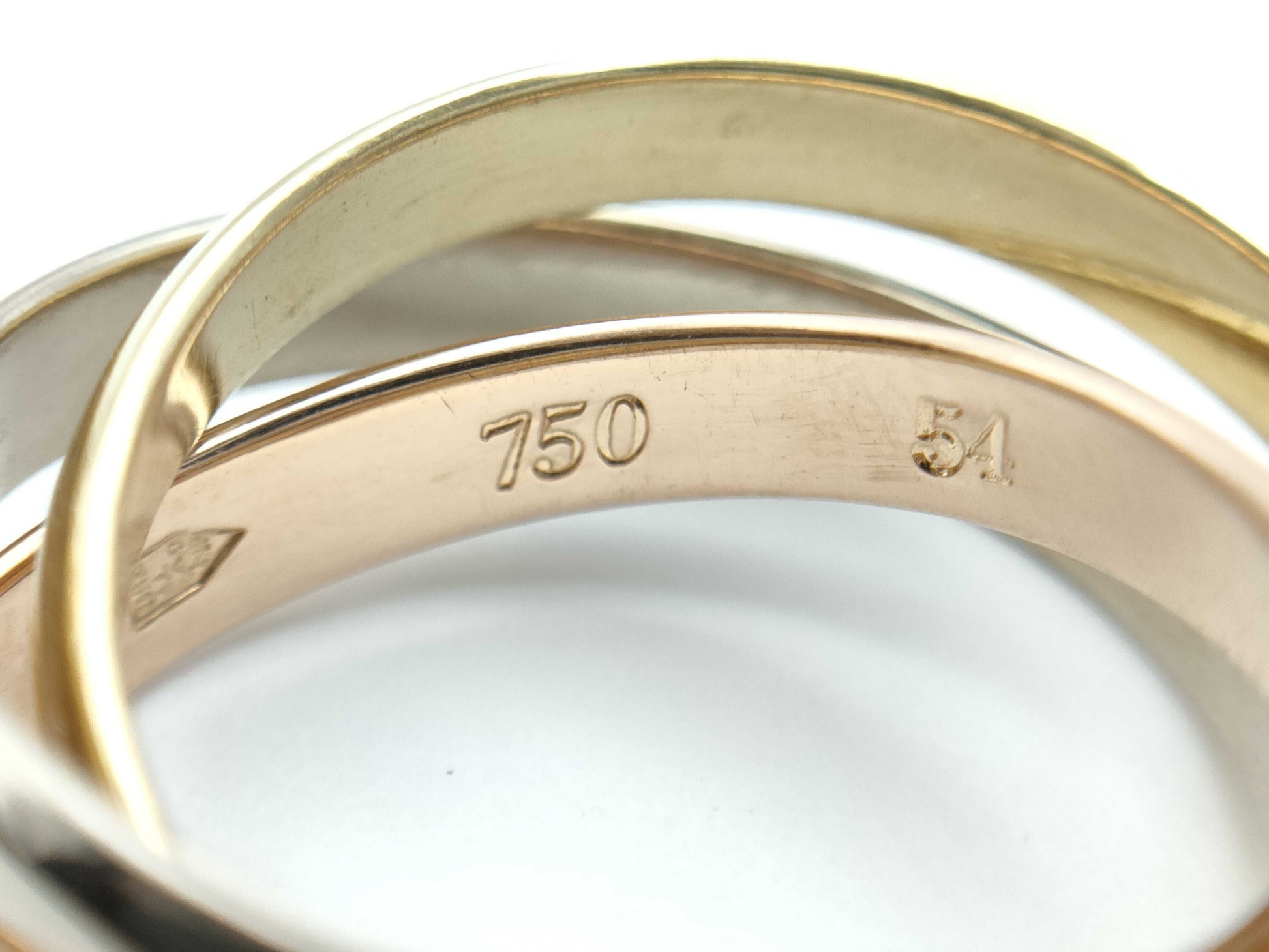 Cartier Trinity #54 750 9.0g Ring 