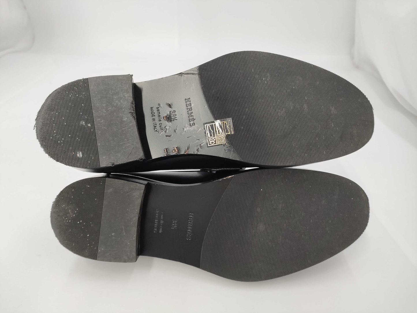 HERMES HERMES Shoes Moccasin Hot H232075Z Kelly Hardware/Silver Hardware Size 38.5 Loafers