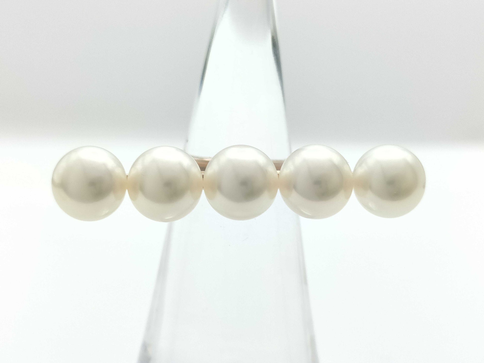 TASAKI Balance Signature Pearl Ring, 8.2mm-8.3mm Diameter, 750g, 8.5g 