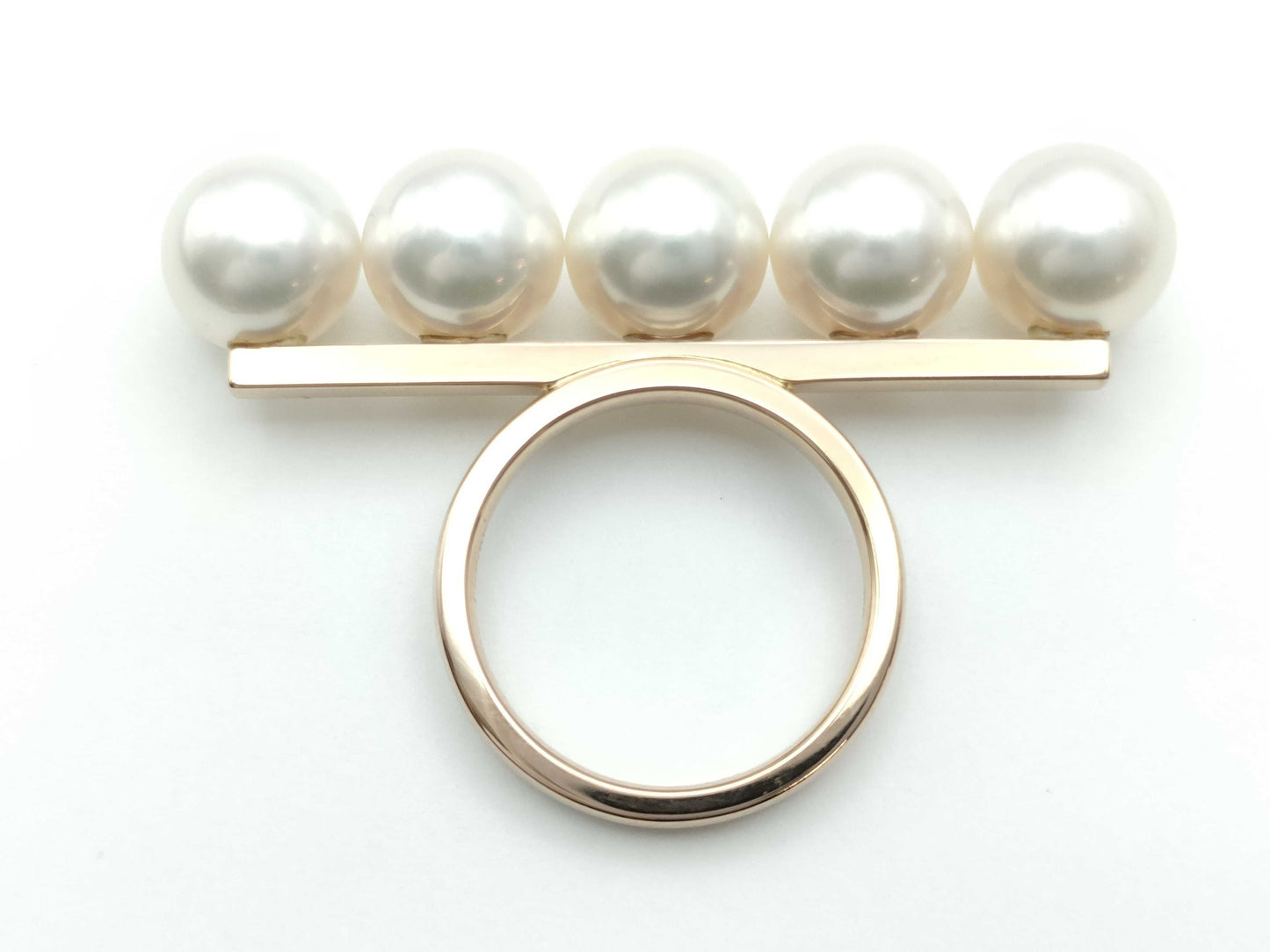 TASAKI Balance Signature Pearl Ring, 8.2mm-8.3mm Diameter, 750g, 8.5g 