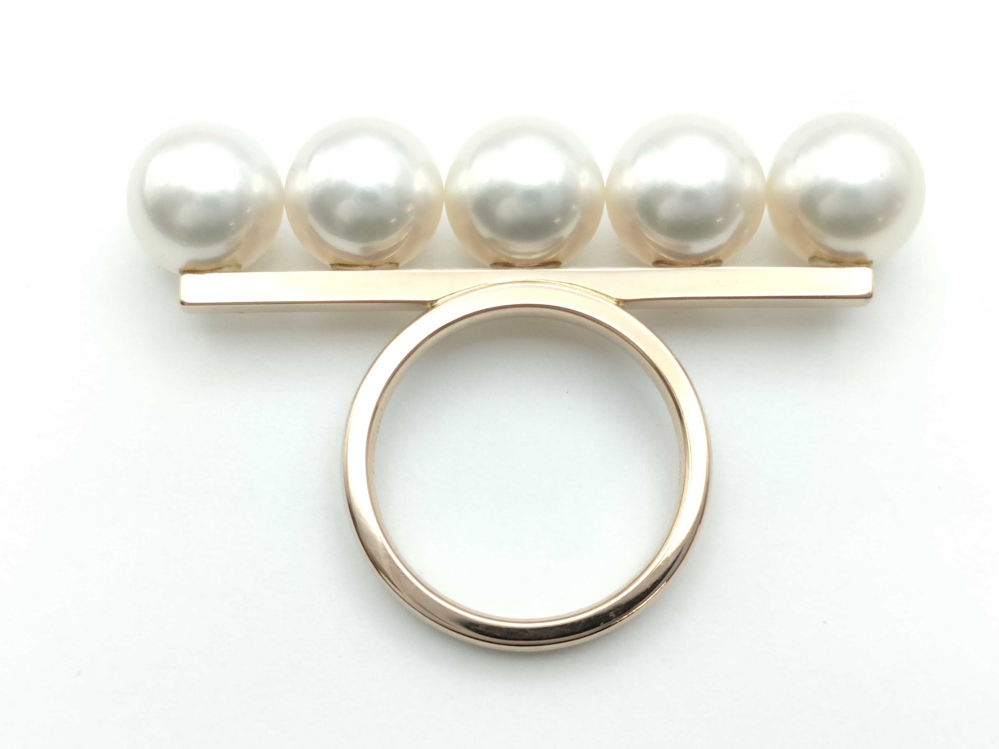 TASAKI Balance Signature Pearl Ring, 8.2mm-8.3mm Diameter, 750g, 8.5g 