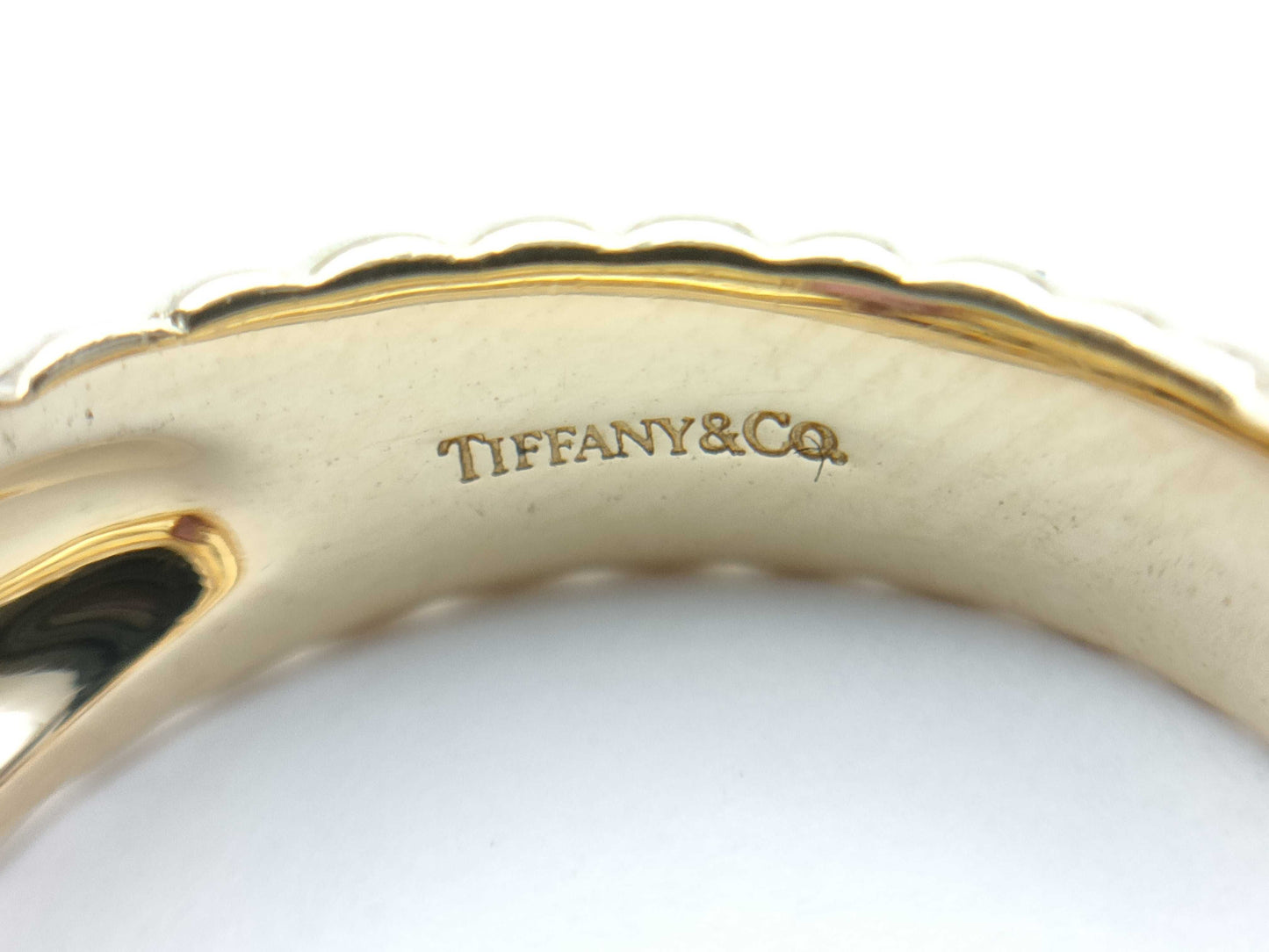 Tiffany & Co. Ribbed Friendship Pink Tourmaline 750 6.0g Ring 