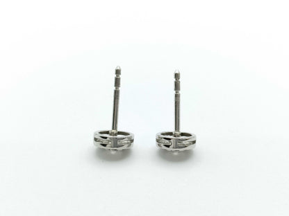 Tiffany & Co. Circlet Diamond PT950 3.2g Earrings 