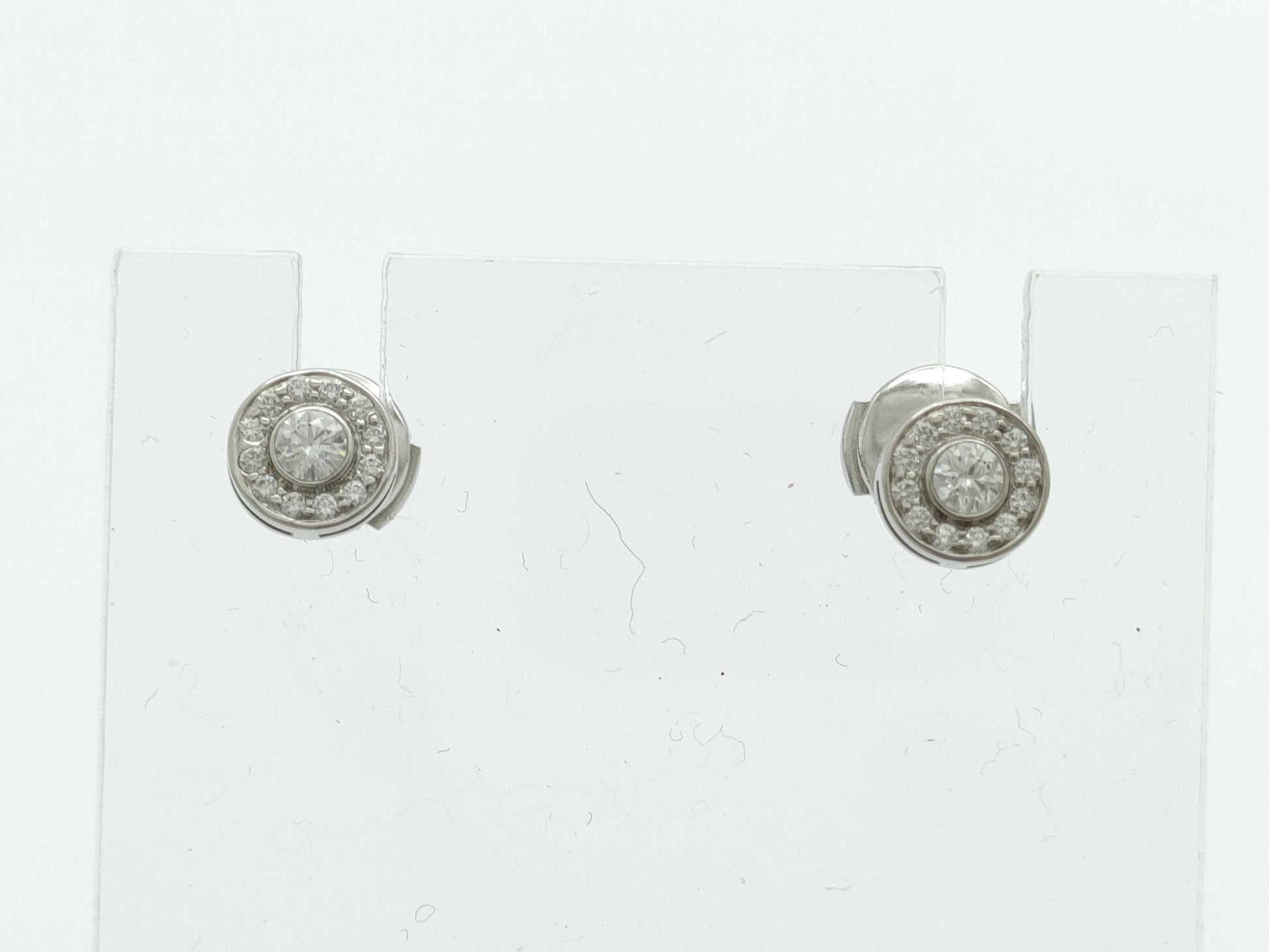 Tiffany & Co. Circlet Diamond PT950 3.2g Earrings 