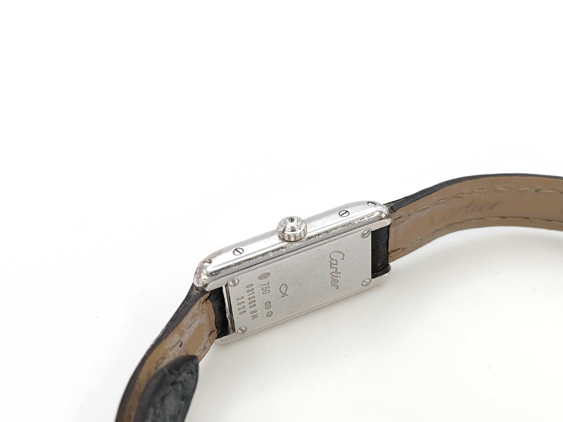 Cartier Tank Alonge WB302831 2525 031566SM Quartz 18K Gold Women's Watch