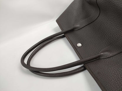 HERMES Garden Party PM Tote Bag with Ebene Negonda T Stamp